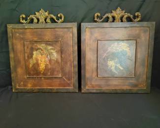 MediterraneanStyle Grape Wall Plaques
