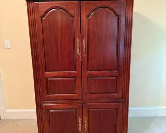 Traditional Cherry Entertainment Armoire