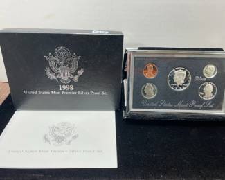 1998 US mint premier silver proof set