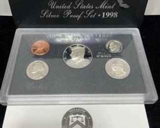 1998 US mint silver proof set
