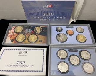 2010 US SF mint proof set w presidential 1 coin set