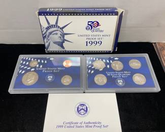 1999 US mint proof set