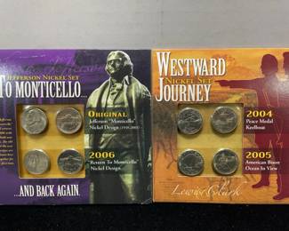 Westward JourneyTo Monticello nickel sets