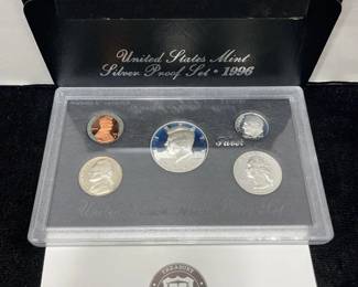 1996 US mint silver proof set