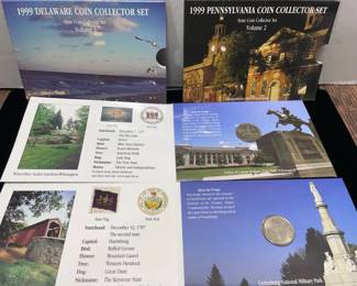1999 Delaware1999 Pennsylvania coin collector set