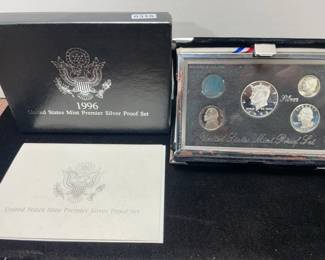 1996 US mint premier silver proof set