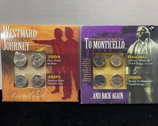 Westward Journey To Monticello nickel sets