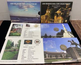 1999 DelawarePennsylvania coin collector set