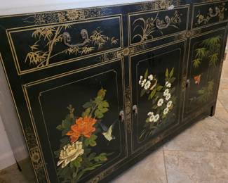 MCM Asian themed credenza