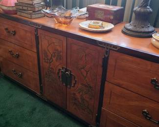 Bassett Asian themed long dresser.