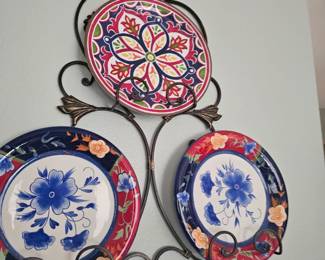 colorful plates