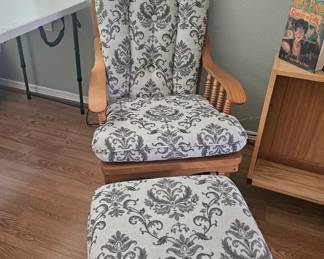 Calming rocker with ottman