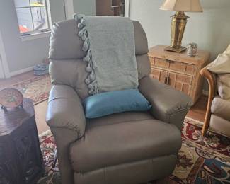 Leather recliner