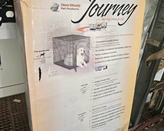 dog cage in box
