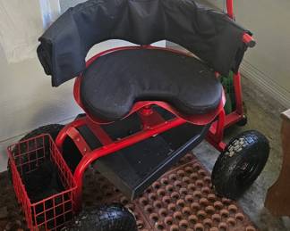 handy outdoor seat for weeding and more
