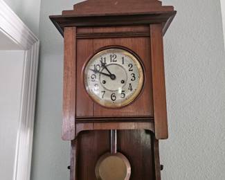 German vintage wall clock