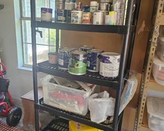 storage shelf and paint