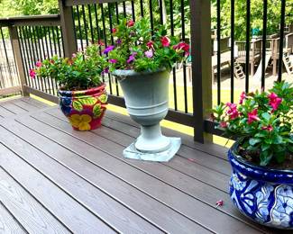 Live flowers and planters