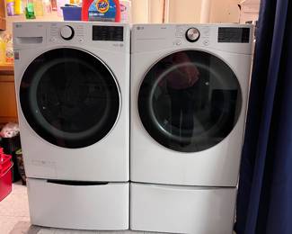 LG front loading washer and dryer