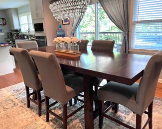Dining table and chairs