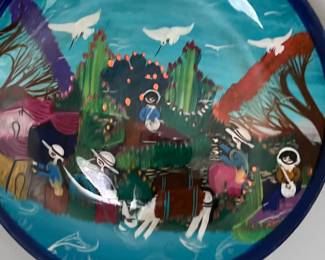 Mexican folk art plate