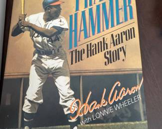 Hank Aaron Autographed book