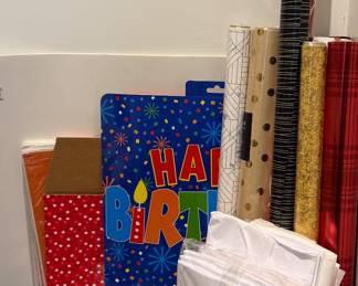 Gift Wrap, Ribbon, Bags and Tissue