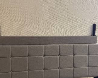 Queen Tufted Bed Frame, Queen Mattress
