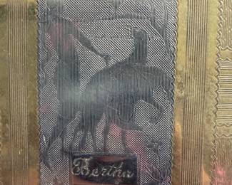 Vintage Gold Clutch 1930's-1940's Cosmetic Holder