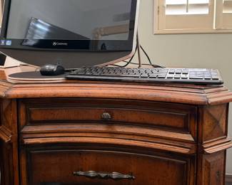 AspenHome L-Shaped Office Desk and Lateral File 