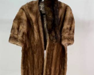 Fishmans Mink Fur Stole & Rentner Pelt