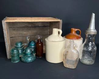 Vintage Glassware and Crocks
