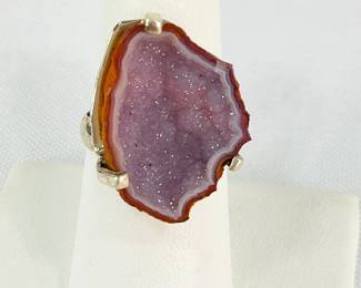 Agate Chalcedony Ring