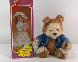Playskool T.J. Bearytales Animated Plush Bear & Musical Aggie & Her Baby