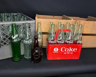 Coke, Sprite, & Vintage Bottles