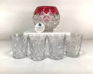 Vintage Bowl and Crystal