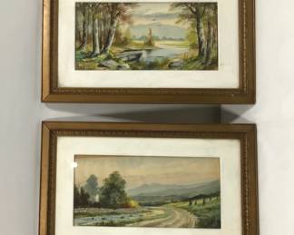 Framed Watercolor Art Set