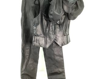 Ladies Leather Pants, Vest, Hats