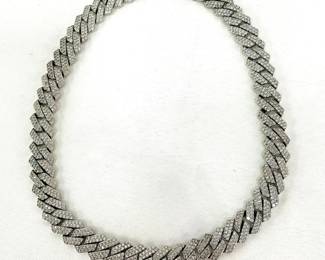 White Gold Filled Cuban Chain