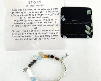 Sterling Silver and Gemstone Bracelet