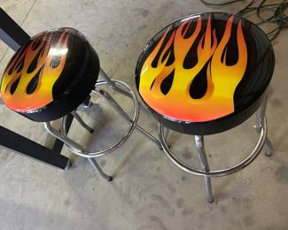 Flames Shop Stools