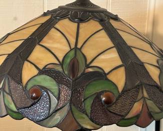 Up Close of the Stained Glass Shade