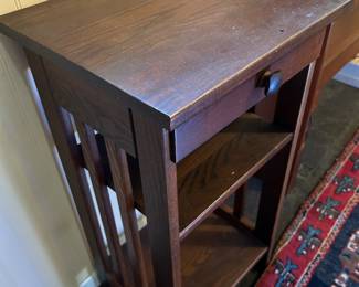 Mission Style Single Drawer Side Table
