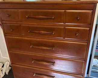 Mid Century Solid Chest of Drawers