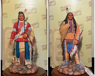 A pair of figurines from the Artaffects "Great Chieftains" collection by artist Gregory Perillo.