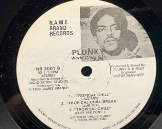 Plunky (James Branch) Richmond VA 12" Single