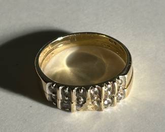 Gold and Diamond Wedding Ring