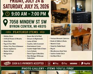 Estate sale flier