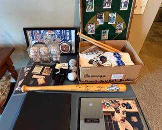 Tigers and Whitecaps sports collectibles l, baseball cards in binder and card protectors, signatures