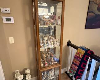 Collectibles and cabinet